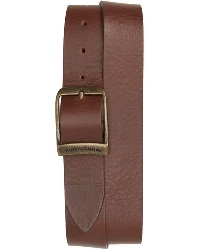 Rodd & Gunn Cornonet Crescent Leather Belt - Brown