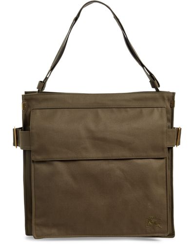 Burberry Trench Canvas Tote - Brown