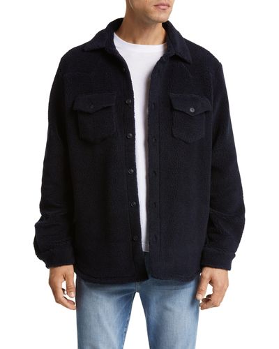 One Of These Days X Woolrich Western Faux Shearling Button-up Shirt - Black