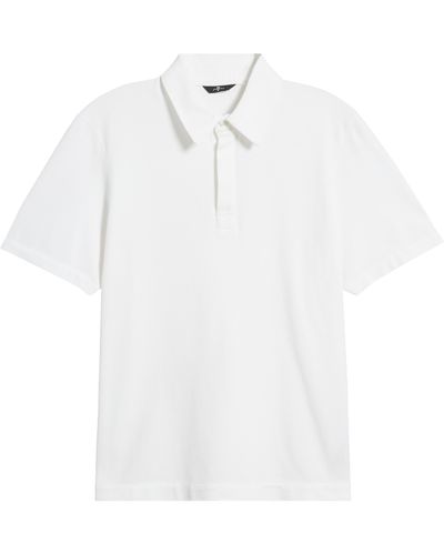 7 For All Mankind Piqué Knit Polo - White