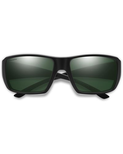 Smith Guides Choice 63mm Chromapoptm Polarized Oversize Square Sunglasses - Green