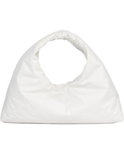 Kassl Anchor Medium Oiled Canvas Top Handle Bag - White