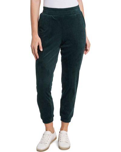1.STATE Velour Pants In Green Forest At Nordstrom Rack - Blue