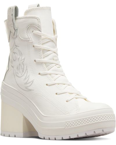 Converse Chuck 70 De Luxe Block Heel Sneaker - White