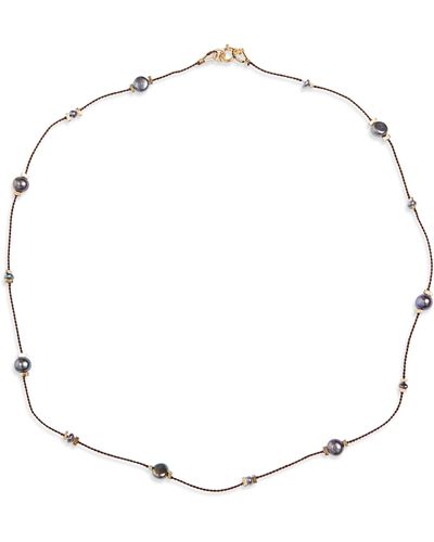 Isshi Desnuda Pearl Station Necklace - White