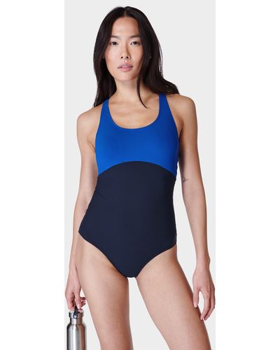 Sweaty Betty Ocean Performance Racerback One-piece Swimsuit - Blue
