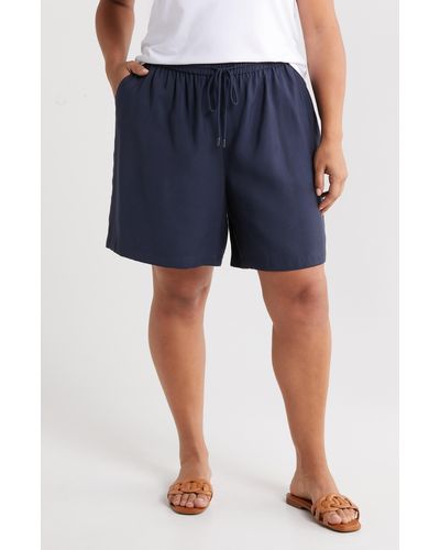 Nordstrom Drawstring Waist Shorts - Blue