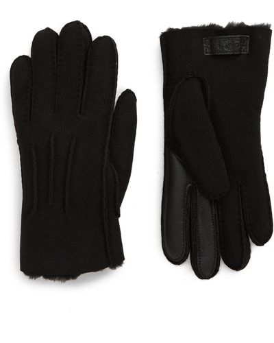 UGG ugg(r) Genuine Shearling Tech Gloves - Black