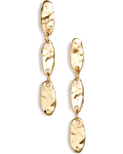 Karine Sultan Linear Drop Earrings - Metallic