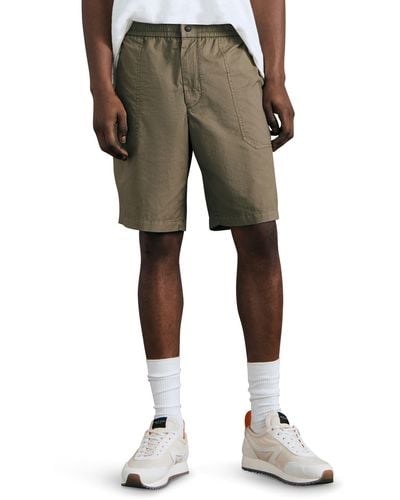 Rag & Bone Oscar Paper Ripstop Cotton Shorts - Natural