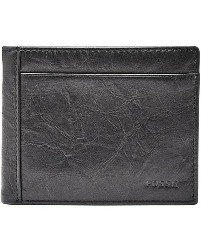 Fossil Leather Wallet - Gray