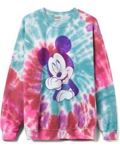 Junk Food X Disney Mickey Mouse Fleece Graphic Sweatshirt At Nordstrom - White