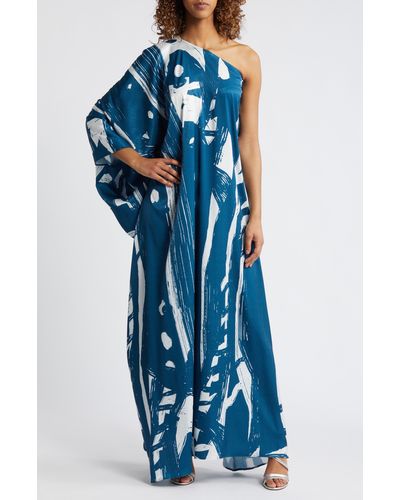 Diarrablu Satu One-shoulder Dress - Blue