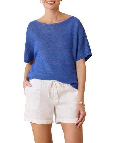 Tommy Bahama Cedar Linen Sweater - Blue