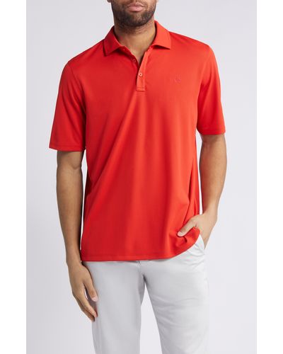 Johnston & Murphy Xc4 Cool Degree Performance Polo - Red
