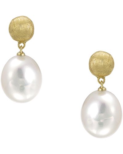 Marco Bicego Africa 18k & Pearl Small Drop Earrings At Nordstrom - Multicolor