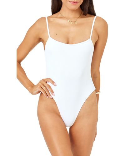L*Space Holly Rib One-piece Swimsuit - White