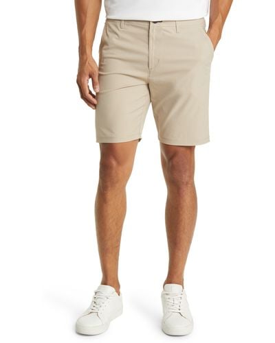 PUBLIC REC Workday Flat Front Golf Shorts - Natural