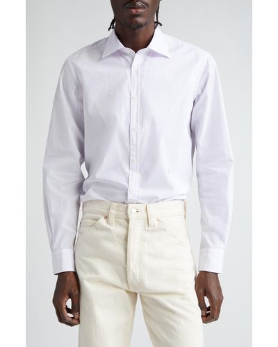 Massimo Alba Genova Regular Fit Cotton Button-up Shirt - White