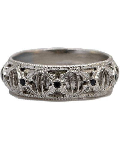 Armenta Romero Black Sapphire Ring - Metallic