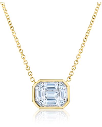 Kwiat Sunburst Diamond Pendant Necklace - Blue