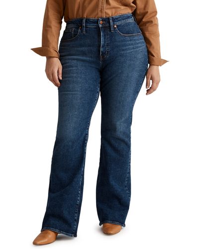 Madewell Instacozy Curvy Skinny Flare Jeans - Blue