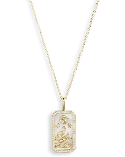 Melinda Maria Zodiac Pendant Necklace - Metallic