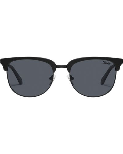 Quay Evasive 56mm Polarized Square Sunglasses - Black