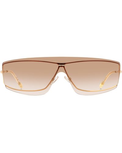 Isabel Marant 99mm Gradient Oversize Shield Sunglasses - Natural