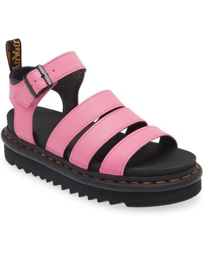 Dr. Martens Blaire Strappy Platform Sandal - Pink