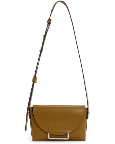 AllSaints Francine Leather Crossbody Bag - Metallic