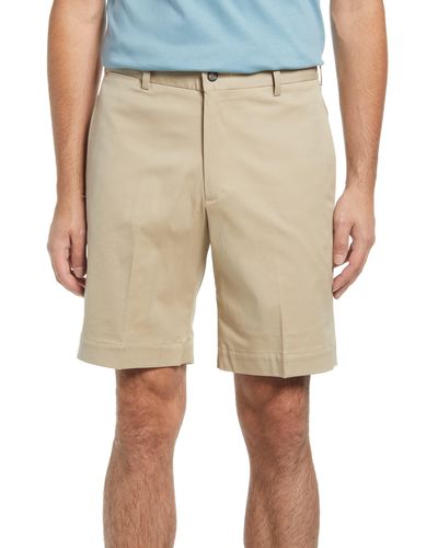Berle Charleston S Flat Front Stretch Twill Shorts At Nordstrom - Natural