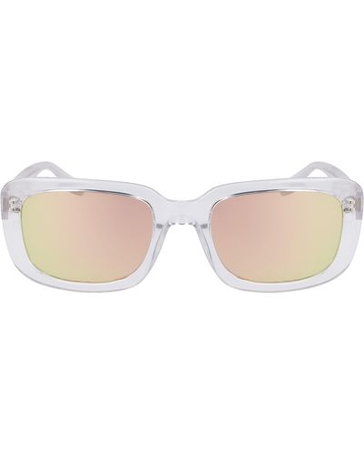 Converse Fluidity 54mm Rectangular Sunglasses - Pink
