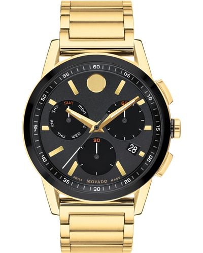 Movado Museum Sport Chronograph Bracelet Watch - Black