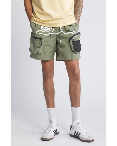 ICECREAM Hiker Cargo Shorts - Green