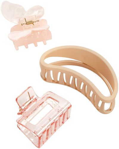BP. 3-pack Assorted Claw Clips - Pink