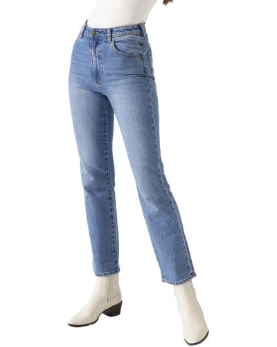 Rolla's Original Slim Straight Leg Jeans - Blue