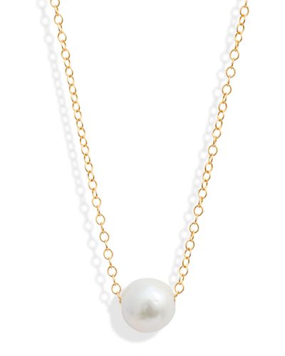 Ki-ele Freshwater Pearl Pendant Necklace - Blue