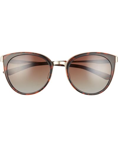 Smith Somerset 53mm Polarized Cat Eye Sunglasses - Brown