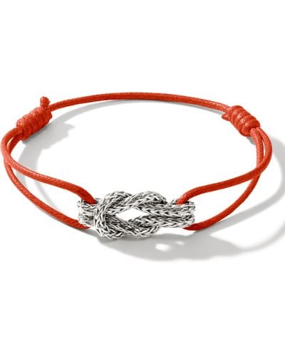 John Hardy Love Knot Sterling Cord Bracelet At Nordstrom - Red