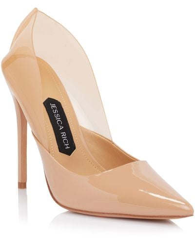 Jessica Rich Angelica Pointed Toe Pump - Natural