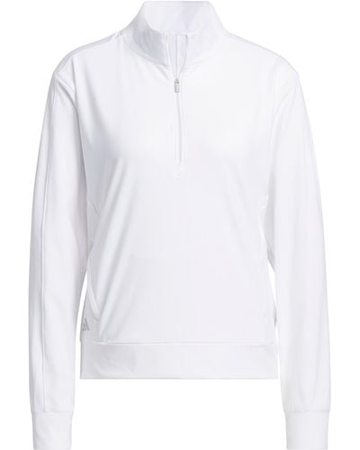 adidas Originals Ultimate365 Performance Half-zip Golf Pullover - White