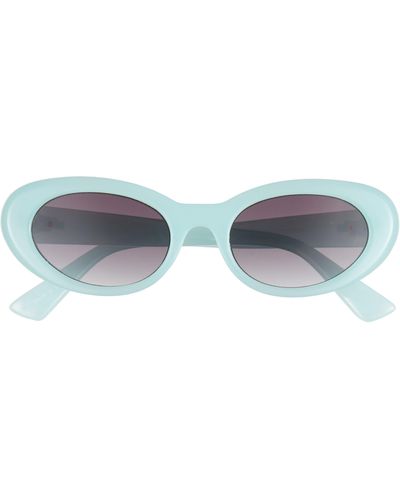BP. 50mm Gradient Oval Sunglasses - Blue
