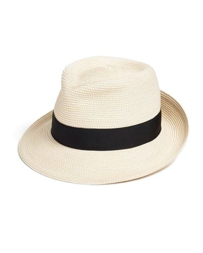 Eric Javits Classic Squishee® Straw Packable Fedora Sun Hat - Natural