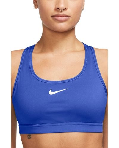 Nike Dri-fit Padded Sports Bra - Blue