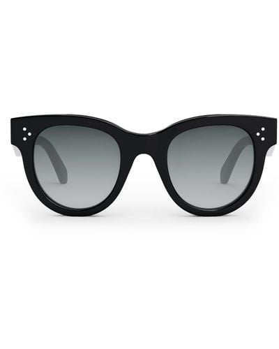Celine Bold 3 Dots 48mm Square Sunglasses - Black