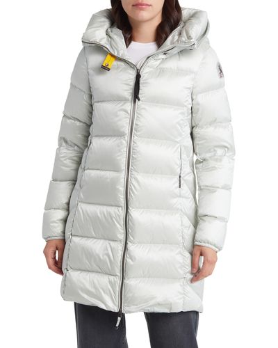 Parajumpers Marion Water Repellent 750 Fill Power Down Puffer Coat - White