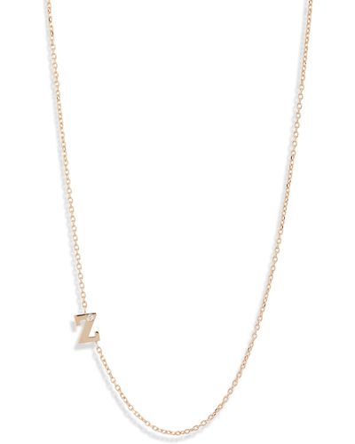 Anzie Anie Diamond Initial Necklace At Nordstrom - White