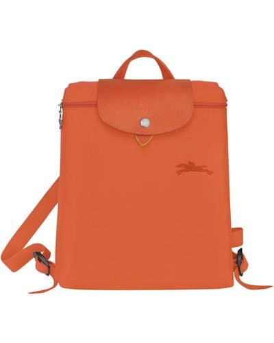Longchamp Le Pliage Recycled Canvas Backpack - Orange