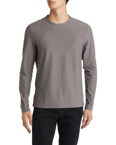 Robert Barakett Hickman Long Sleeve T-shirt - Gray